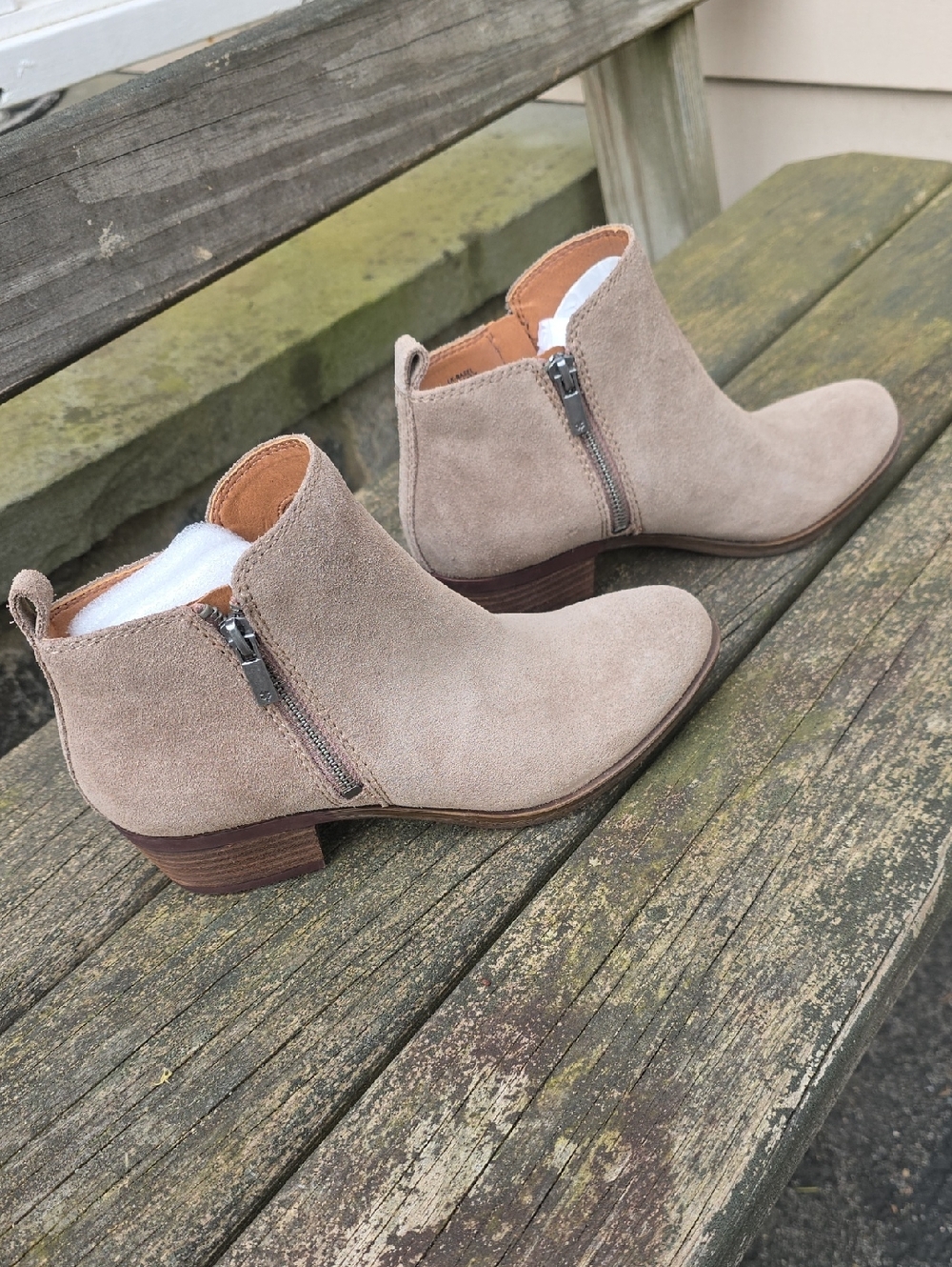 Lucky Brand Taupe Booties - LK-BASEL - 6.5 - NEW/NEVER WORN